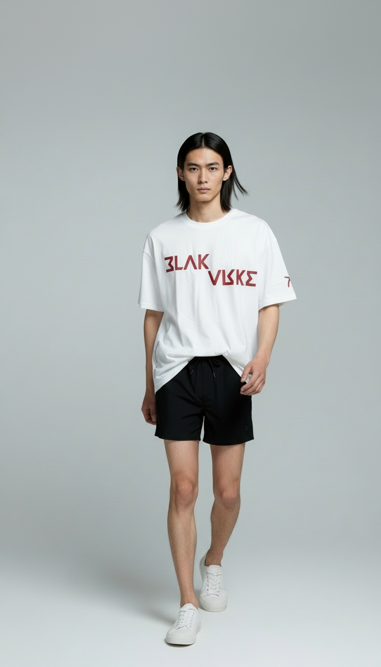 Oversized BLAKARKE Printed T Shirt